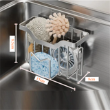 OrganixPro – Organisateur de Cuisine en Acier Inoxydable pour Évier et Accessoires