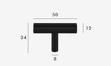 Poignée T-Bar -LineaBrass – Laiton Massif, Extra Longue et Design Moderne