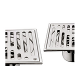 Bangnolux – Drain de Douche Carré en Acier Inoxydable SUS 304 avec Grille à Intégrer dans les Carrelages