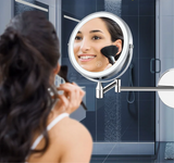 ClarityMirror – Miroir Mural de Maquillage Rechargeable 20 cm avec LED