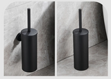 NoirÉlite – Brosse WC Murale en Acier Inoxydable Premium