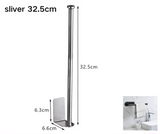 SilverHold – Porte-Papier Toilette Auto-Adhésif en Acier Inoxydable (Allongé & Sans Perçage)