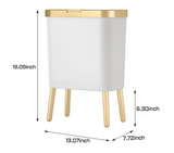 Poubelle Slim Élégance – Abattant Moderne pour Chambre, Salle de Bain & Cuisine