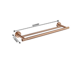 Ensemble d’Accessoires de Salle de Bain RoséLuxe – 6 Pièces en Acier Brossé Finition Rosé