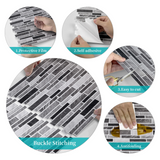 Stickers Muraux Effet Marbre Noir et Blanc