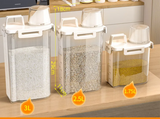 Boîte de Stockage Céréales Hermétique FreshSeal Premium – Distributeur Riz Transparent | Anti-Humidité Anti-Insectes | Rangement Cuisine 1,75–3L