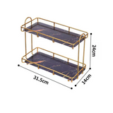 Étagère Métallique Double Niveau HydroRack – Rangement Salle de Bain & Cuisine Étanche