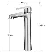 Robinet de lavabo en acier inoxydable avec mitigeur – Design moderne pour salle de bain