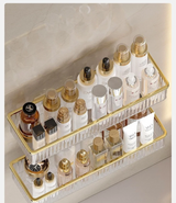 CrystalCorner – Étagère d’Angle Auto-Adhésive en Acrylique pour Salle de Bain