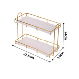 Étagère Métallique Double Niveau HydroRack – Rangement Salle de Bain & Cuisine Étanche