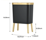 Poubelle Slim Élégance – Abattant Moderne pour Chambre, Salle de Bain & Cuisine