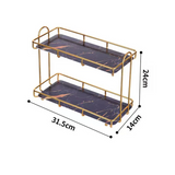 Étagère Métallique Double Niveau HydroRack – Rangement Salle de Bain & Cuisine Étanche