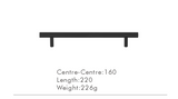 Poignée T-Bar -LineaBrass – Laiton Massif, Extra Longue et Design Moderne