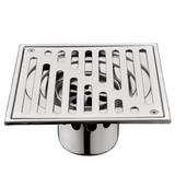 Bangnolux – Drain de Douche Carré en Acier Inoxydable SUS 304 avec Grille à Intégrer dans les Carrelages