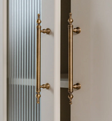 Poignée de Meuble T-Bar en Laiton Massif – Finition Bronze Antique Élégante