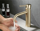 Robinet de Lavabo Diamant Noir – Mitigeur Monocommande Design en Laiton