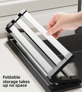 FlexiRack – Égouttoir Extensible et Pliable en Acier Inoxydable 304 pour Évier de Cuisine