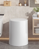 Poubelle ÉlégancePress – Poubelle de Salle de Bain Design avec Couvercle Anti-Odeurs