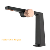 AurumFlow Luxe – Robinet de Lavabo en Or Rose avec Mitigeur Monocommande