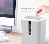 Mini Poubelle de Table Compacte avec Couvercle Basculant