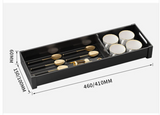 Organisateur de Tiroir Extensible SlideDry – Panier Réglable pour Vaisselle et Ustensiles de Cuisine