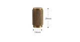 Poignée de Meuble en Laiton Massif – T-Bar Style Rétro avec Motif Diamond-Cut (320 mm)