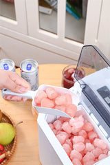 Machine à Glaçons Compacte Automatique – Fabrication Rapide de Glace | Refroidissement en 6 Minutes | Appareil Portable Cuisine