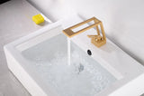 Robinet Cascade WaveLine – Mitigeur Monocommande pour Vasque, Design Moderne Noir/Chrome/Blanc/Or