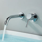 Robinet Mural Lavabo Doré Brossé Rotation Totale Élégance Murale – Mitigeur Encastré | Rotation 360° | Design Moderne Salle de Bain