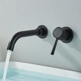 Robinet Mural Lavabo Doré Brossé Rotation Totale Élégance Murale – Mitigeur Encastré | Rotation 360° | Design Moderne Salle de Bain