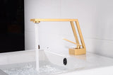 Robinet Cascade WaveLine – Mitigeur Monocommande pour Vasque, Design Moderne Noir/Chrome/Blanc/Or