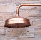 Pomme de Douche Pluie Vintage 20 cm – Laiton Cuivre Antique pour une Expérience Spa à Domicile