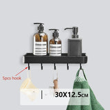 Étagère d’Angle Murale en Aluminium – Organiseur Sans Perçage pour Salle de Bain & Douche