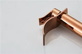 Robinet de Lavabo Cascade Or Rose – Mitigeur Monocommande Design en Laiton