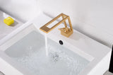 Robinet Cascade WaveLine – Mitigeur Monocommande pour Vasque, Design Moderne Noir/Chrome/Blanc/Or