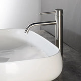 Mitigeur Lavabo Haut de Gamme – Robinet Monotrou en Or Rose Brossé avec Levier Unique