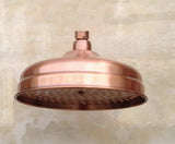 Pomme de Douche Pluie Vintage 20 cm – Laiton Cuivre Antique pour une Expérience Spa à Domicile