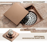 Caniveau de Douche Carré Roségold