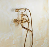 Robusta Douche Set Murale – Mitigeur en Laiton avec Douchette et Bec Longue | Style Rétro Élégant