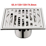 Bangnolux – Drain de Douche Carré en Acier Inoxydable SUS 304 avec Grille à Intégrer dans les Carrelages