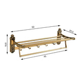 RomanceFold – Porte-Serviettes Mural Pliable en Aluminium