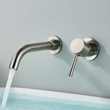 Robinet Mural Lavabo Doré Brossé Rotation Totale Élégance Murale – Mitigeur Encastré | Rotation 360° | Design Moderne Salle de Bain