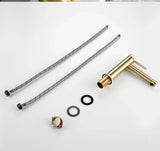 AuroraWall Prestige – Robinet Mural Encastré pour Vasque en Laiton Doré Brossé