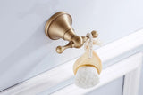 Style Rétro Élégant – Ensemble Salle de Bain en Laiton Antique