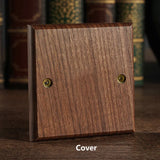 Interrupteur Mural -Noble Walnut – Bois Massif, Laiton et Option USB