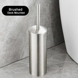 NoirÉlite – Brosse WC Murale en Acier Inoxydable Premium