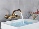 Mitigeur Mural Orbis 360° – Robuste Armature Vintage en Laiton ou Bronze Noir pour Lavabo