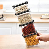 Bocaux Hermétiques Cuisine Style Japonais ClearFresh Premium – Rangement Céréales Grand Format | Anti-Humidité | Organisation Moderne