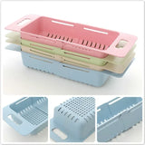 Panier Égouttoir Ajustable pour Évier – Support de Drainage Automatique | Rangement Cuisine Multifonction | Séchage Rapide
