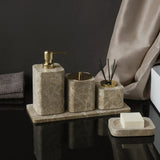 Ensemble Salle de Bain Luxe en Marbre Naturel